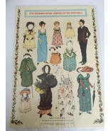 Old Fashioned Lettie Lane Embossed Cut-Out Doll &amp; Costume Sheet Sealed 1981 - £7.89 GBP