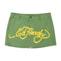 Ed Hardy women&#39;s lks heart skirt in Olive - £45.62 GBP