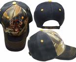 AES Hunter Hunting Size Matters Buck Black &amp; Camouflage Embroidered Cap Hat - $9.88