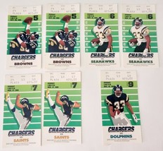 7 Ticket Subs 1991 San Diego Chargers Games 5, 6, 7, 9 - £18.17 GBP