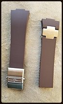 - Compatible 25/20 mm Brown Silicone Rubber Diver Watch Strap Band Fits ULYSSE N - £80.14 GBP