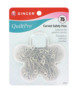 Singer Quiltpro Curved Safety Pins In Flower Case-Size 2 75/Pkg - $33.89 CAD