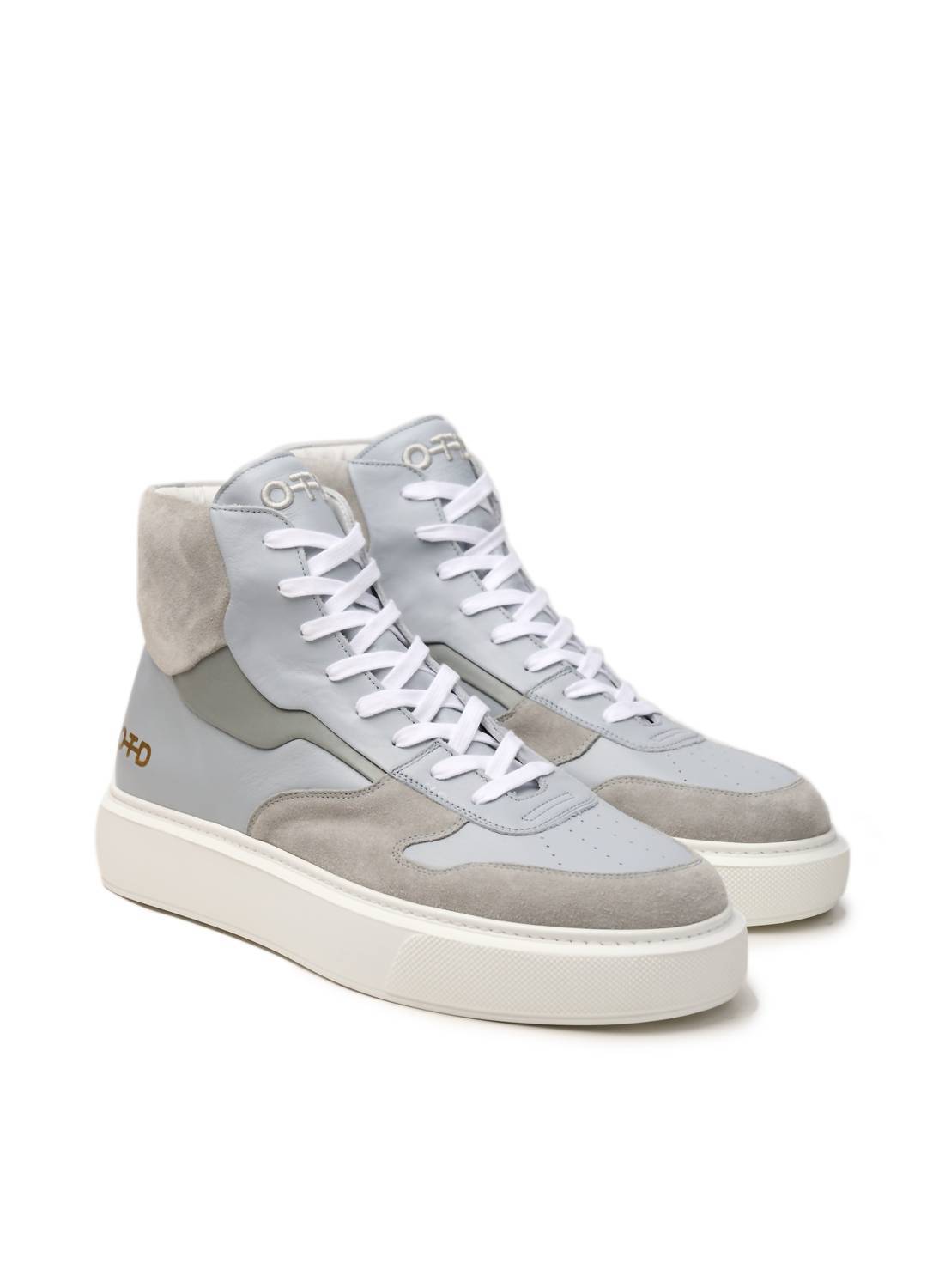 On This Day men's modern basketball hi top sneaker in Blue Grey Multi