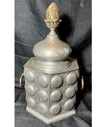 Vintage Decorative Pewter Metal Handled Ice Bucket with Removable Lid Po... - $227.26 CAD