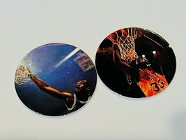 Shaquille O&#39;Neal Shaq Pogs lot Slammer Milk Cap game vtg game LSU Lakers Magic 2 - £11.00 GBP