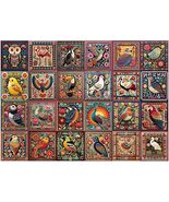 Bird Crocheted Tapestry (used 1000 PC jigsaw puzzle) - $13.00