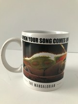 Star Wars The Mandalorian Baby Yoda Grogu When Your Song Comes On Coffee Mug NEW - £9.45 GBP