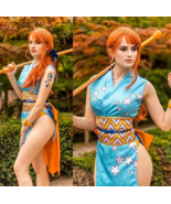 One Piece Nami Anime Cosplay Costumes Japanese Suits For Women&#39;s Halloween! - £47.54 GBP