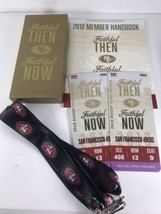 San Francisco 49ers Season Ticket Books 2018 Lanyards w SF Member Handbook - £19.07 GBP