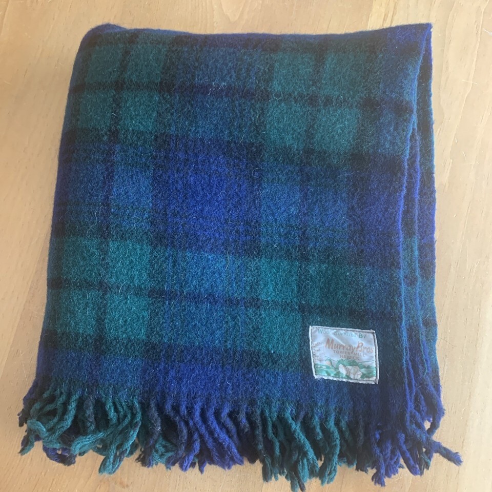 Murray Brothers Scottish Woolen Mills Wool Throw Blanket Tartan Plaid 60... - $49.00 Murray Brothers Scottish Woolen Mills Wool Throw Blanket Tartan Plaid 60... - $49.00