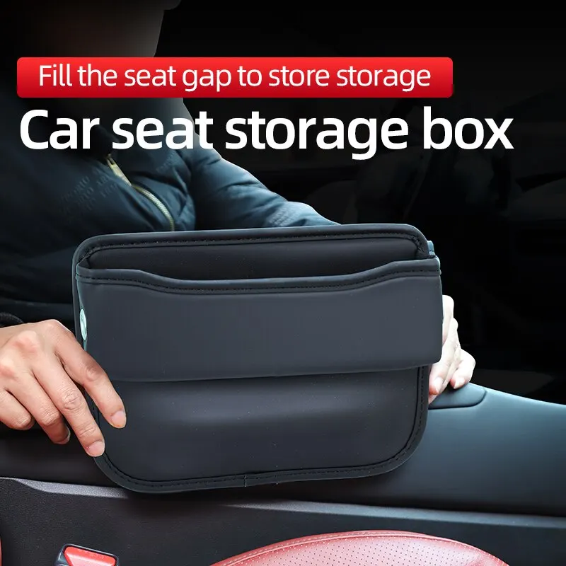 Universal Car Seat Gap Organizer PU Leather Multifunctional Auto Console Side - £14.01 GBP+