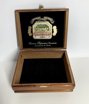 Hand Made DOUBLE ROBUSTO Wooden Cigar Box Humidor Hinged Top Dominican Republic - £25.27 GBP