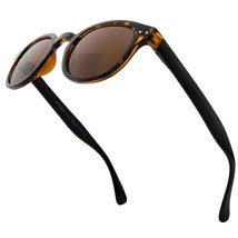 VITENZI Bifocal Reader Sunglasses Round Tinted Lucca in Tortoise +2.75 - £19.15 GBP