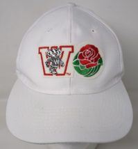 Vintage Wisconsin Badgers Rose Bowl Snapback Baseball Hat Cap Football Logo 7 90 - £19.70 GBP
