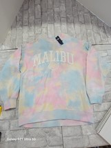 Hollister Sweatshirt Women Small Pink Tie Dye Malibu Sweater College Lou... - $761.39 MXN