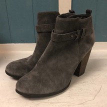Michael Kors ROSEY Women’s size 7.5 Heeled boots Bootie Shoes Gray suede - £31.61 GBP