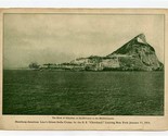 Hamburg American Line Cruise 1914 Picture Card Rock of Gibraltar Mediter... - £22.15 GBP