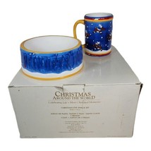 Vintage House of Lloyd Reindeer Food Holiday Bowl Coffee Mug Cup for San... - £36.67 GBP