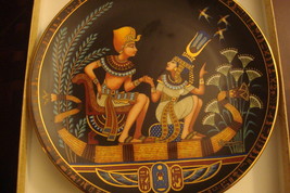 Isis and Osiris Egyptian collector plate, 8 1/2&quot; diameter, NIB made in Egypt - £34.79 GBP