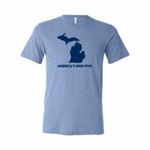 America&#39;s High Five - Michigan Pride Canvas Triblend T Shirt - 2X-Large ... - £23.08 GBP