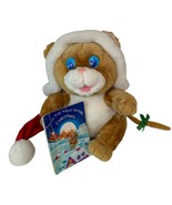 Vtg New Adventures Christmas Cat Plush Reads Twas The Night Before Chris... - $21.77