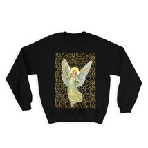 Victorian Angel Arabesque Noel : Gift Sweatshirt Vintage Retro Christmas Decor - £23.21 GBP