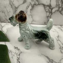 Vintage Made in Japan Terrier Dog Figurine Porcelain White Brown Fox Puppy - €15,61 EUR