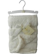 Luxury ABC Letters Etched Pattern Sherpa Baby Blanket Gift white Free Sh... - £10.77 GBP