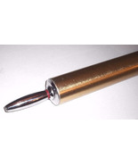 Vintage 1960`s 18&quot; Chrome &amp; Gold  ROLLING PIN   - $225.80 MXN