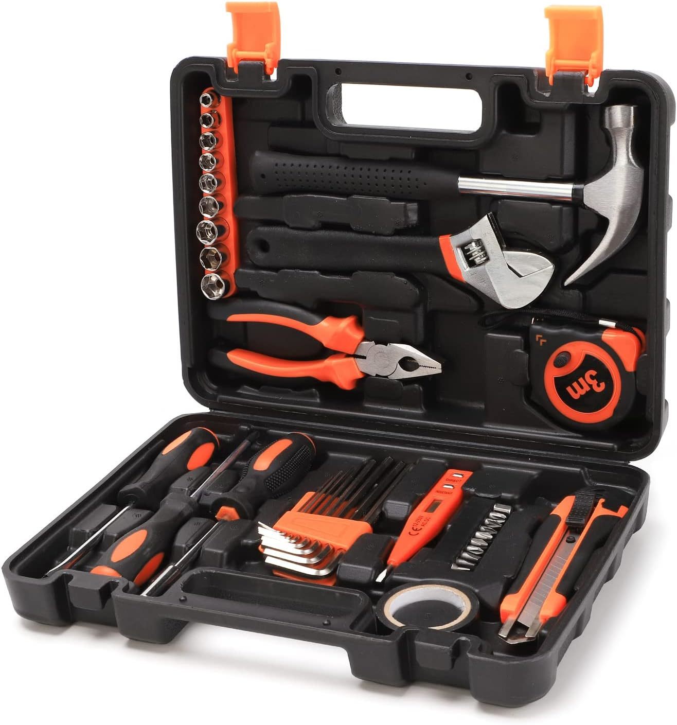Yougfin Basic Small Tool Kit For Home 38 Pieces, All In One Starter Tool... - $31.95