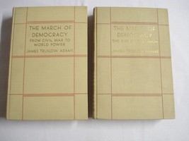 The March of Democracy Vol. I , Vol. 2 James Truslow Adams 1932-33 Illustrated - £7.82 GBP