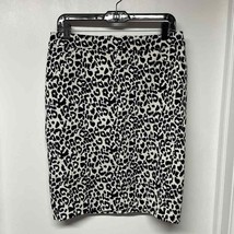 Ann Taylor Womens Black White Animal Print Straight Pencil Skirt Size 10... - $35.64