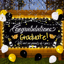 Graduation Decorations Class of 2023 - Lighted Large Congrats Grad Banne... - £16.79 GBP