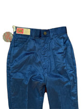 70s 80s Lee Riders Girls 10 Slim Soft Cords Pants Blue Tapered Leg NWT USA Union - £36.39 GBP