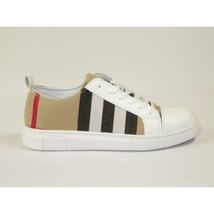 Men's Sneaker English Stripped By Moderno MJS-706 Beige/red/black image 6