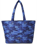 Baggallini Quilted Tote  Blue Camouflage Shoulder Bag Lined  Extra Large... - €42,80 EUR