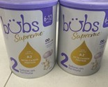 2pk Bubs Supreme Baby Formula Stage 2 For Infants 6-12 Months 28.2oz Exp... - $46.00