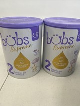 2pk Bubs Supreme Baby Formula Stage 2 For Infants 6-12 Months 28.2oz Exp... - $46.00
