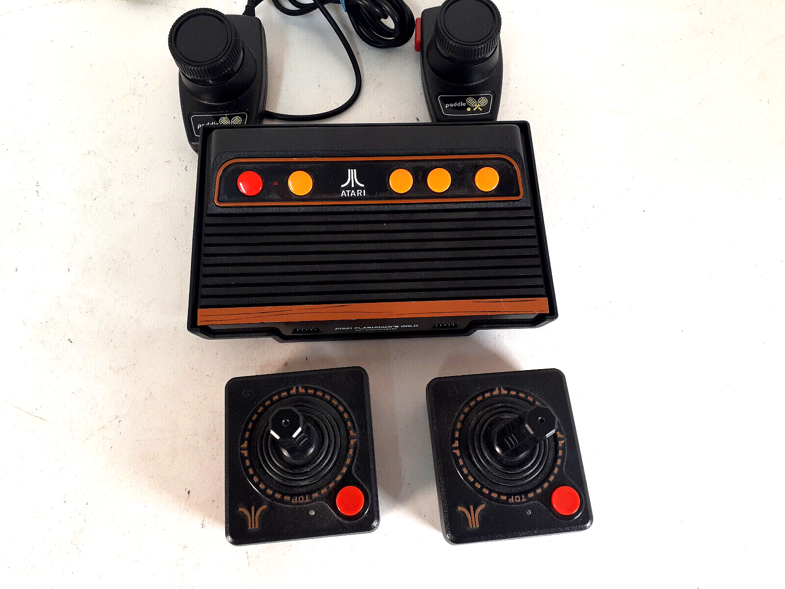 Primary image for Vintage Atari Flashback Gold Game Box and Controllers, Untested