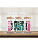 Senior 2025 | UV DTF 16oz Glass Can - $5.47 CAD