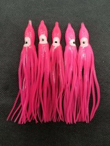 5pk PINKY Naked Trolling Skirt 5 inch 12cm &#39;DA BEAST&#39; Florida fishing SB... - £2.30 GBP