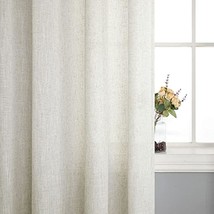 Sage Green Sheer Curtains 54 Inch Length For Bedroom 2 Panels Set Rod Pocket Lig - £34.23 GBP