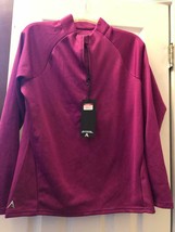 Nwt Ladies Antigua Magenta Purple Long Sleeve Golf Shirt Jacket - S M &amp; L - £25.85 GBP