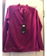 NWT Ladies ANTIGUA MAGENTA PURPLE Long Sleeve Golf Shirt Jacket - S M &amp; L - $628.11 MXN