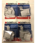 Lot Of 4 Closet Main Side Wall Brackets 56620 White 2 Count - New In Pac... - $36.39 CAD