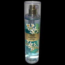 Bath &amp; Body Works White Tea &amp; Sage Fine Fragrance Mist 8 oz Spray Full N... - £19.95 GBP