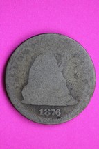 1876 P Seated Liberty Silver Quarter Scarce Guaranteed Authentic Rare Co... - $422.34 MXN