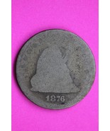 1876 P Seated Liberty Silver Quarter Scarce Guaranteed Authentic Rare Co... - $415.52 MXN