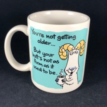 Vintage Getting Older Happy Birthday Funny Hallmark Shoebox Greetings Coffee Mug - £10.65 GBP