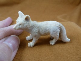 FOX-W5) little standing Fox pup shed ANTLER figurine Bali detailed love ... - $1,776.95 MXN
